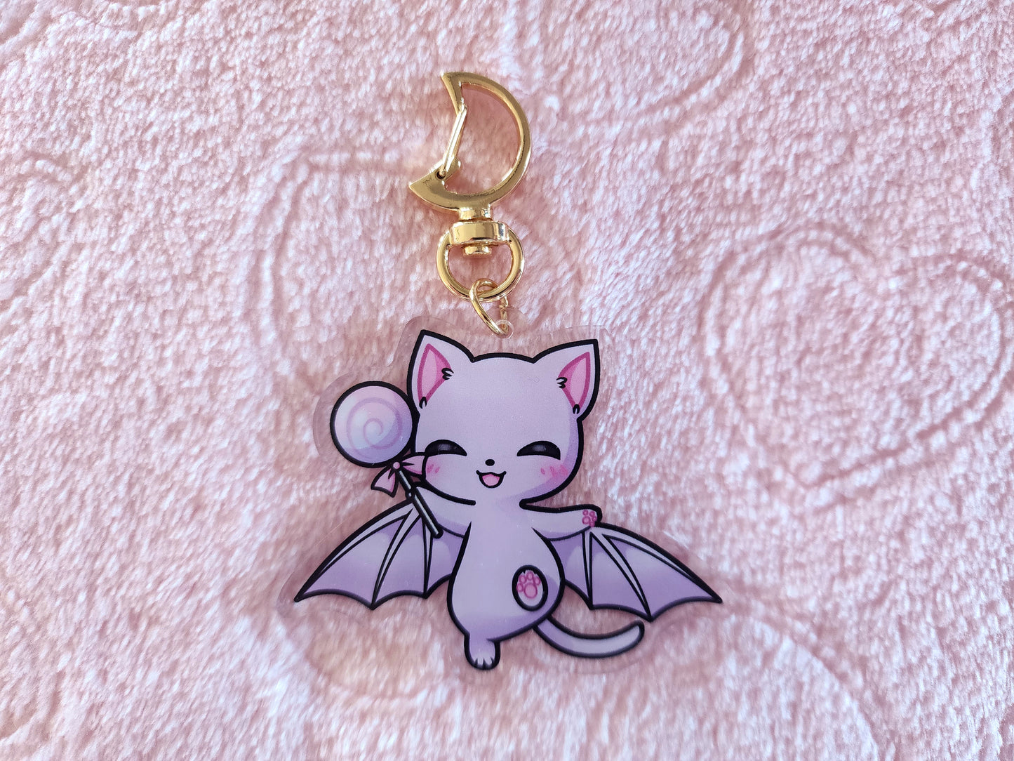 Acrylic Charm - Candy Catbat