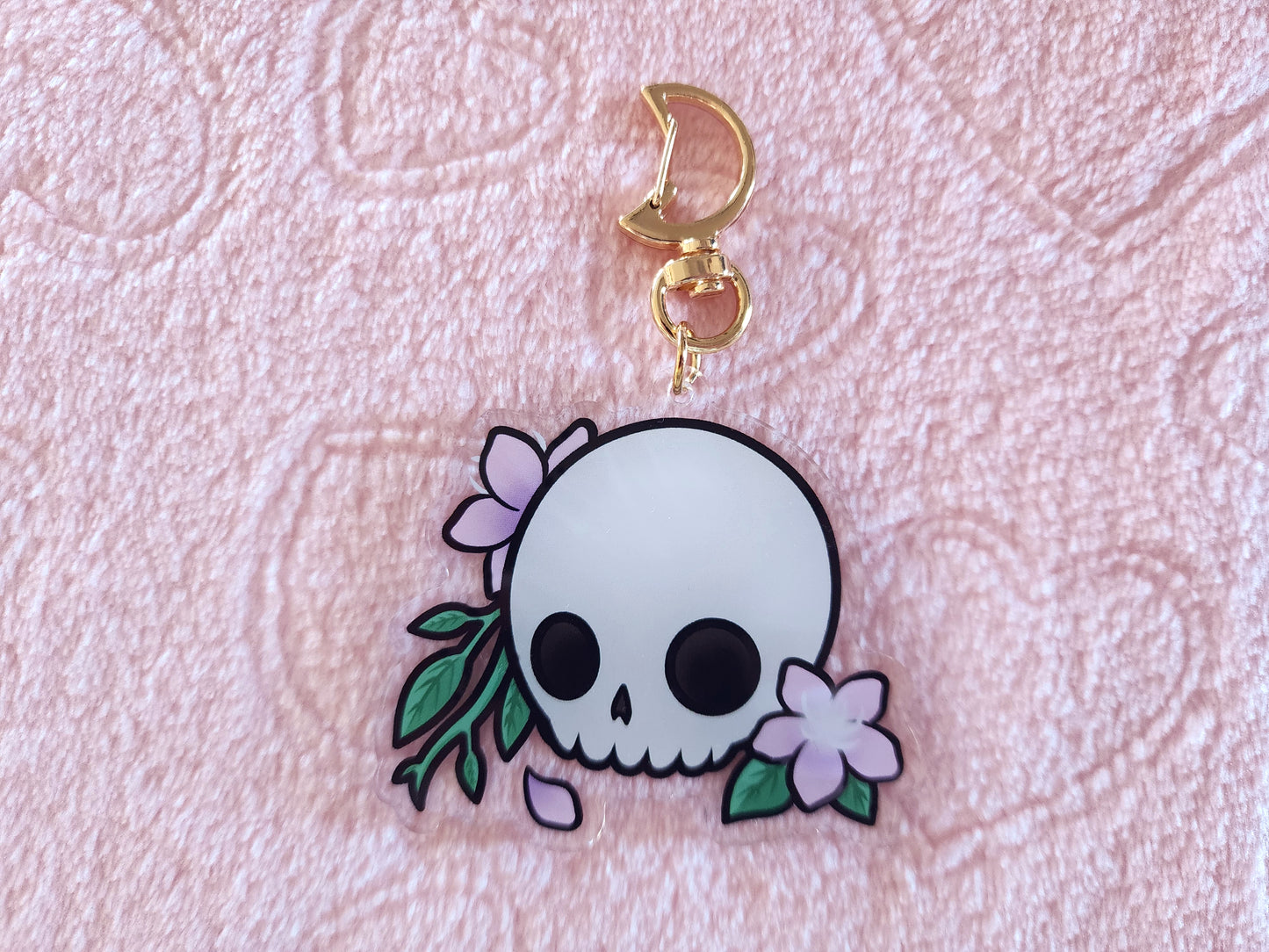 Acrylic Charm - Deathbloom Skull