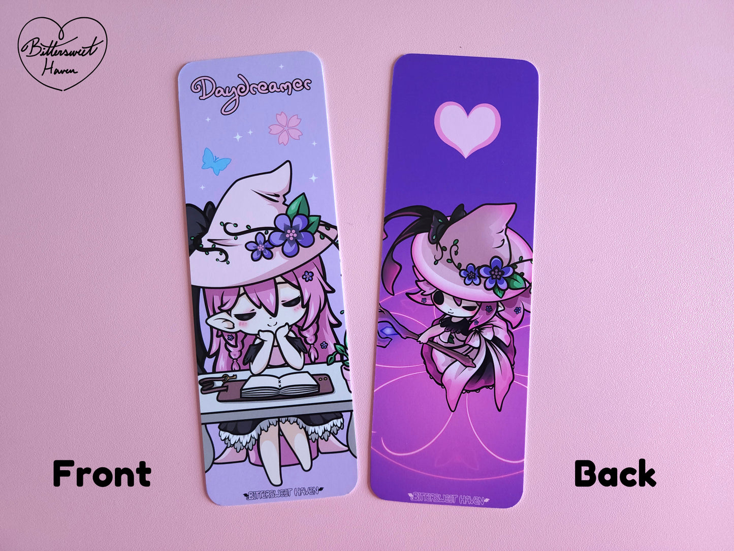 Double-sided Bookmark: Daydreamer & Floraspell