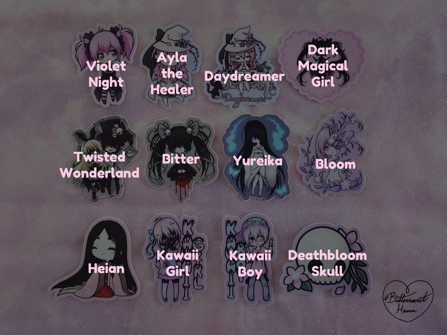 Original Characters Vinyl Sticker - Waterproof & Weatherproof