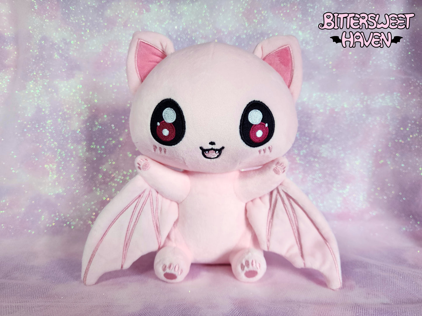 Pink Catbat Plushie (new design)