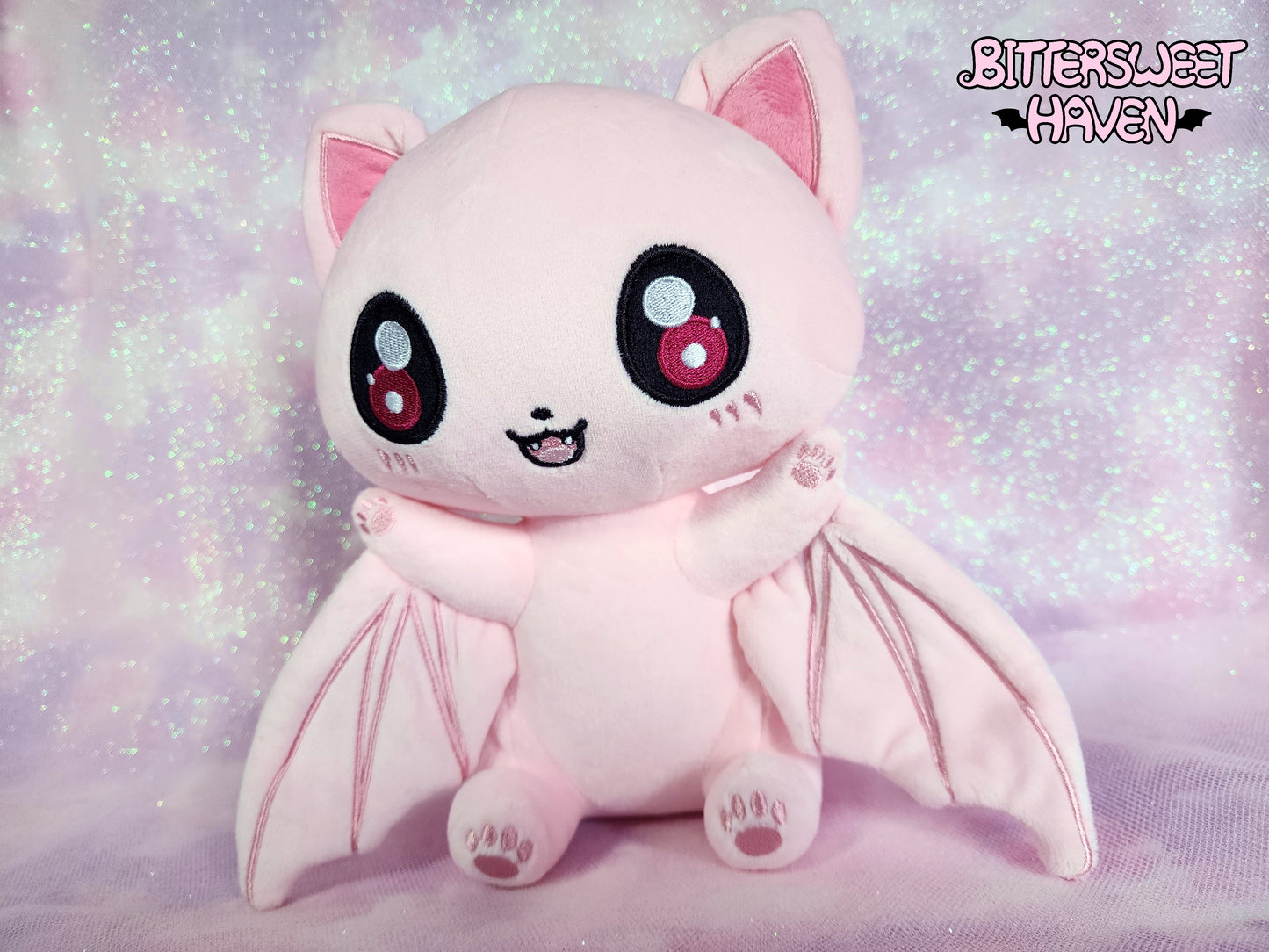 Pink Catbat Plushie (new design)