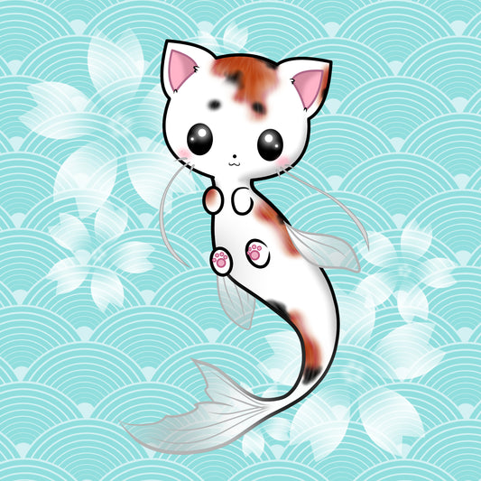 Calikoi Catfish 8x8" art print