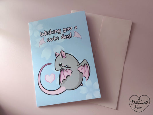 Wishing you a cute day! Greeting Card