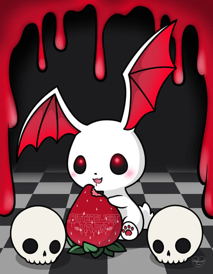 Crimson Bunbat art print